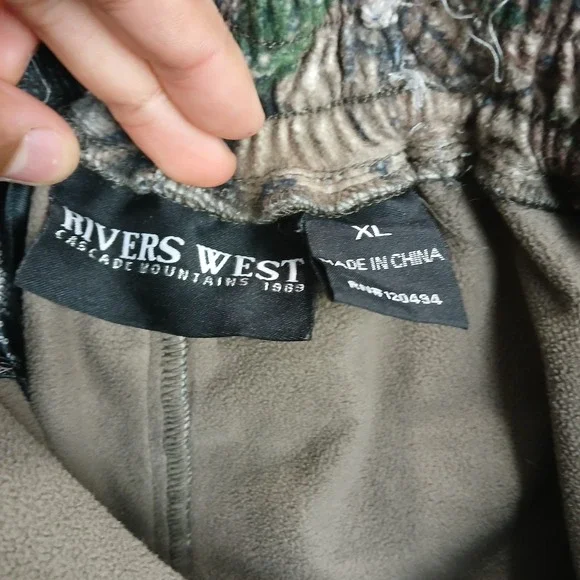 Rivers West Stalker Bib Overall Mens XL Brown Camo Realtree Waterproof Hunting